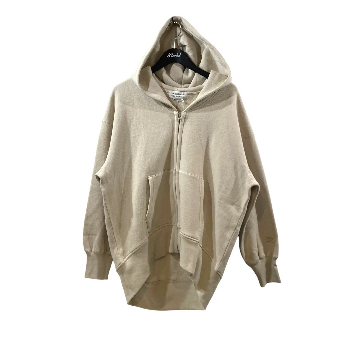 ★最終お値下げ【AMERICANA】 WIDE FULLZIP HOODIE L'Appartement(アパルトモン) AMERICANA WIDE FULLZIP HOODIEジップ