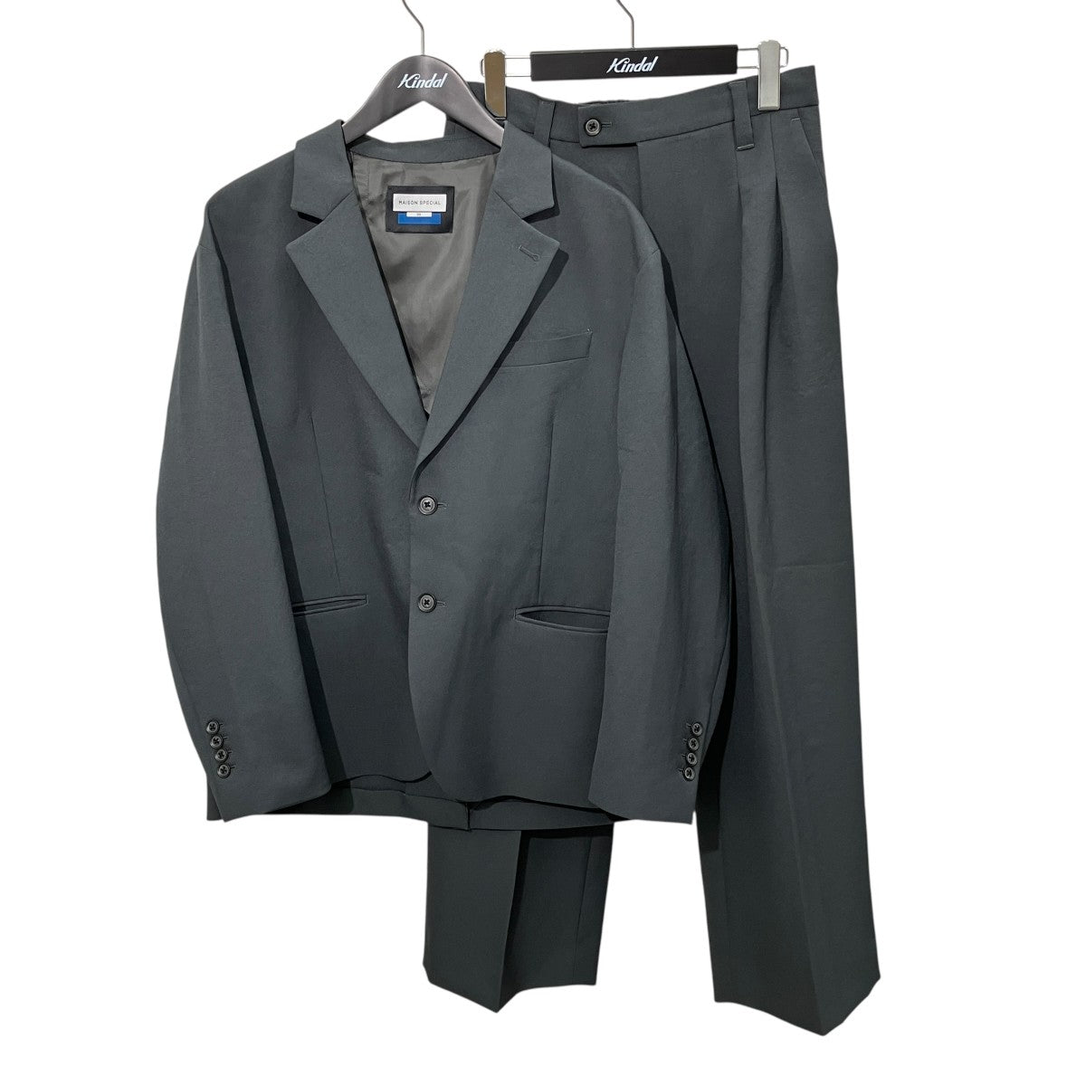 【特価】MAISON SPECIAL グレー セットアップ　01 MAISON SPECIAL(メゾンスペシャル) Vintage Like Relax-Over Set Up