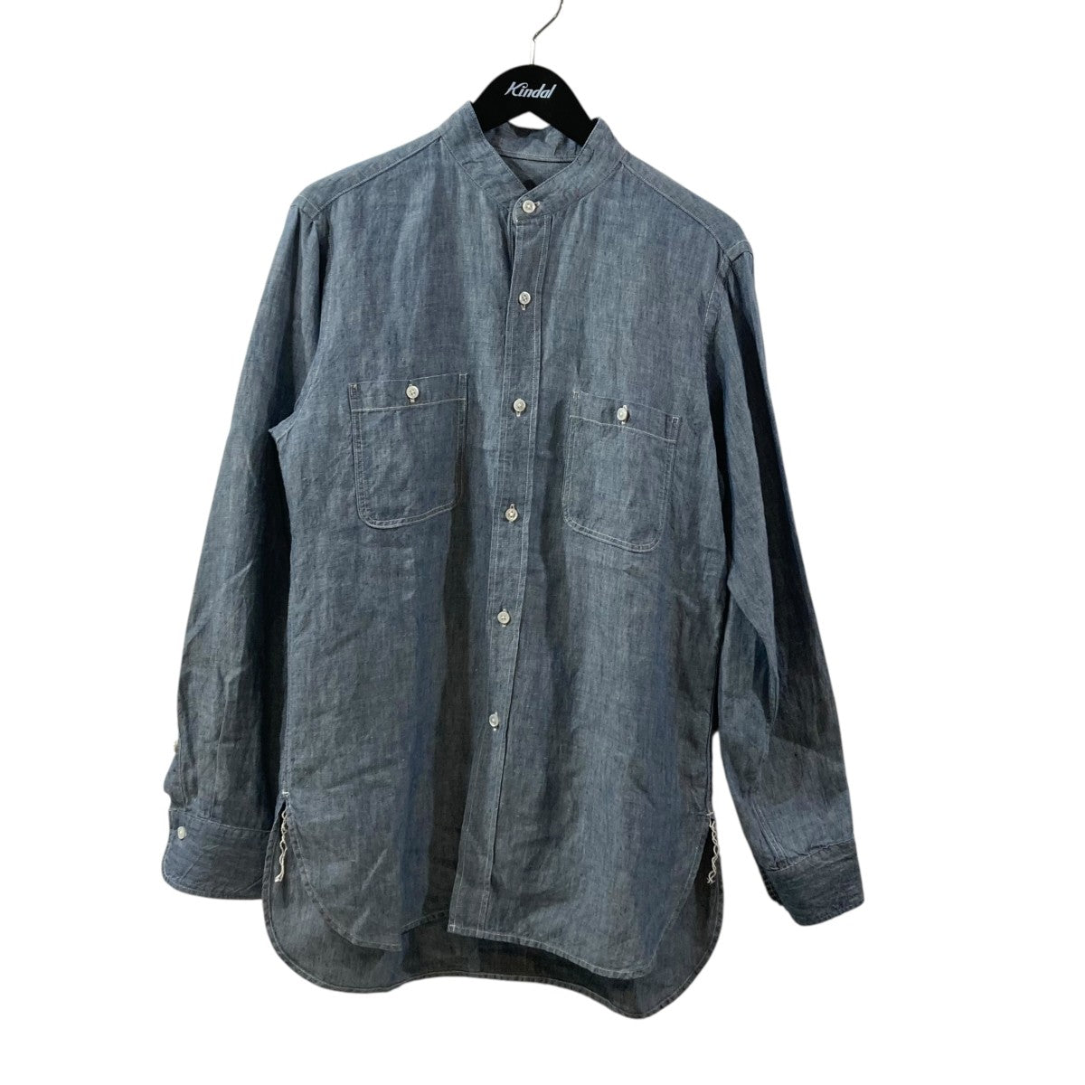 Linen Chambray Shirtバンドカラーシャツ19SSCA0152