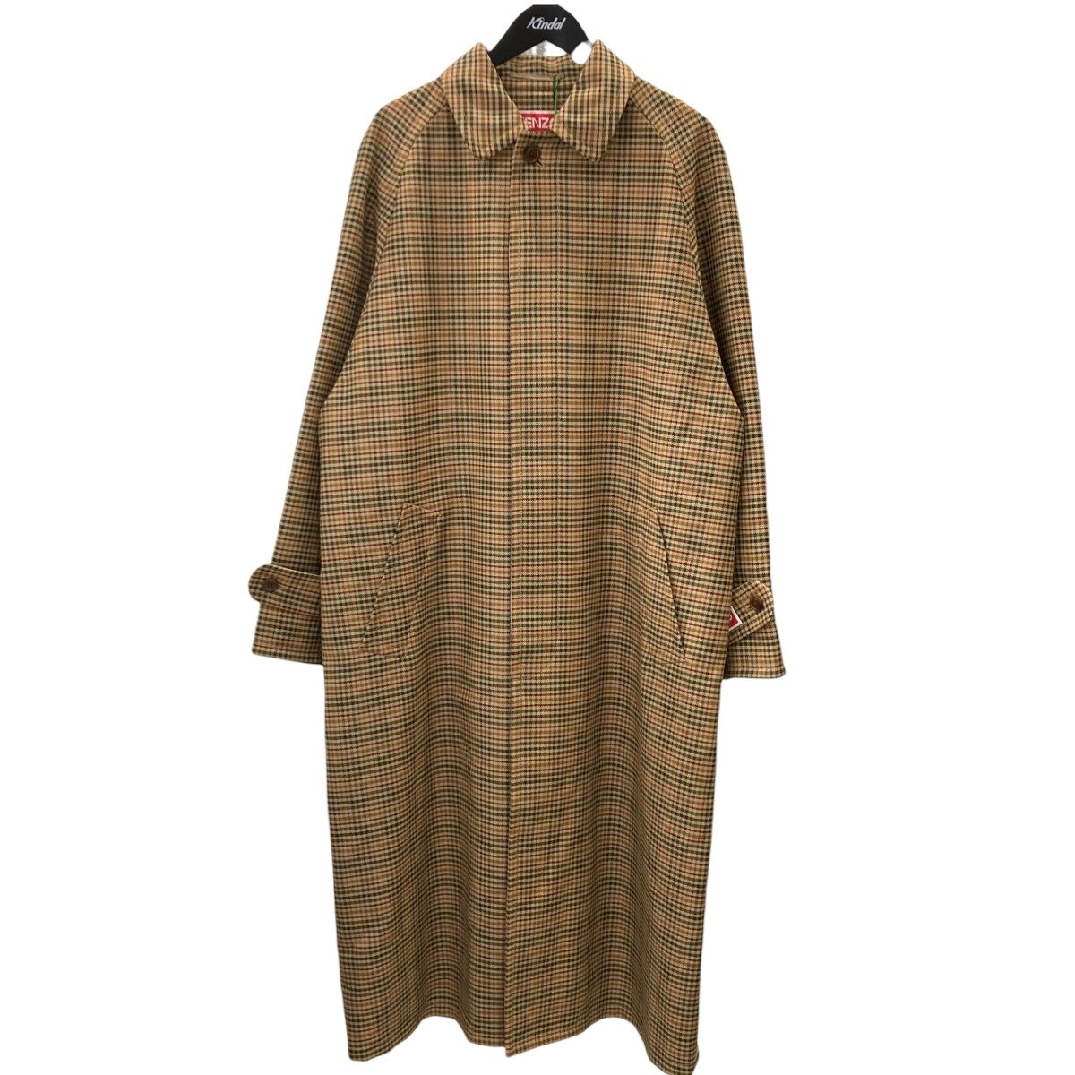 KENZO(ケンゾー) Checked trench coatステンカラーコートFD65MA0329GH