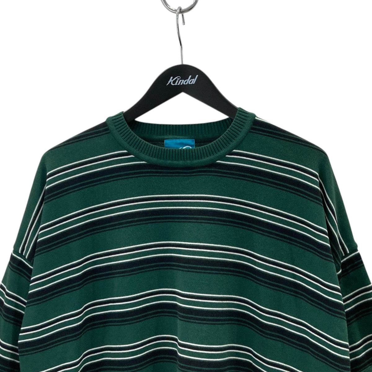 Border Crew Neck S S Knit半袖ニット/ボーダーTシャツ/半袖カットソー