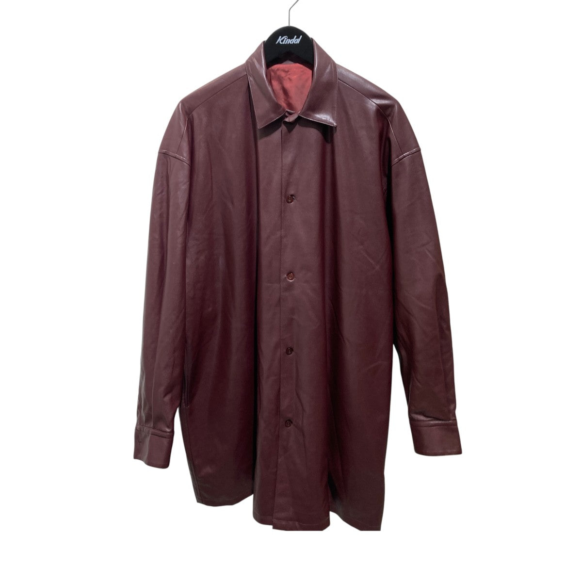 レザージャケット AMERI FAKE LEATHER SHIRT JACKET AMERI×N．HOOLYWOOD FAKE LEATHER SHIRT JACKETフェイクレザーシャツ