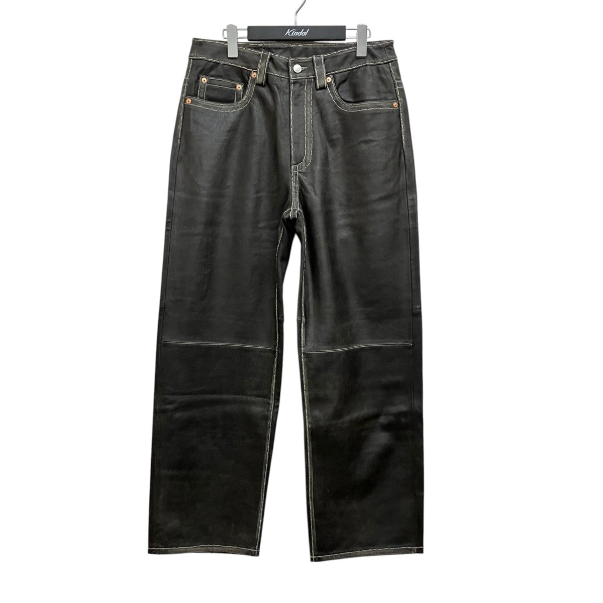 25AW ×True Religion /Loose Fit Leather Pant