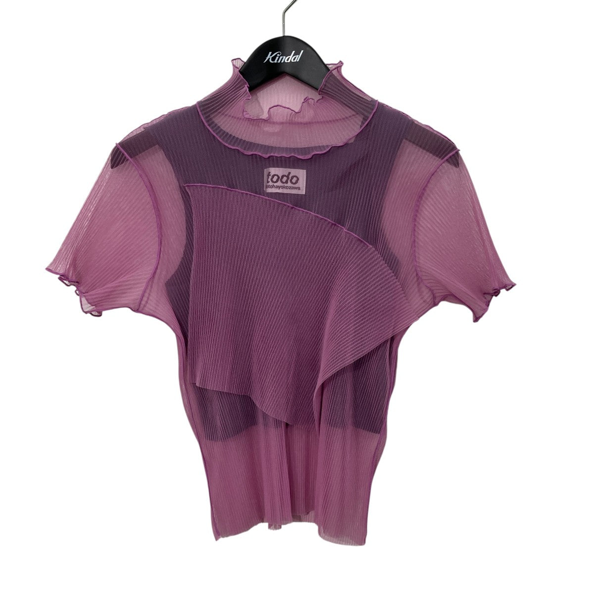 SHEER LAYERED SHORT SLEEVE TOPシアーレイヤードカットソーTDX5-S01