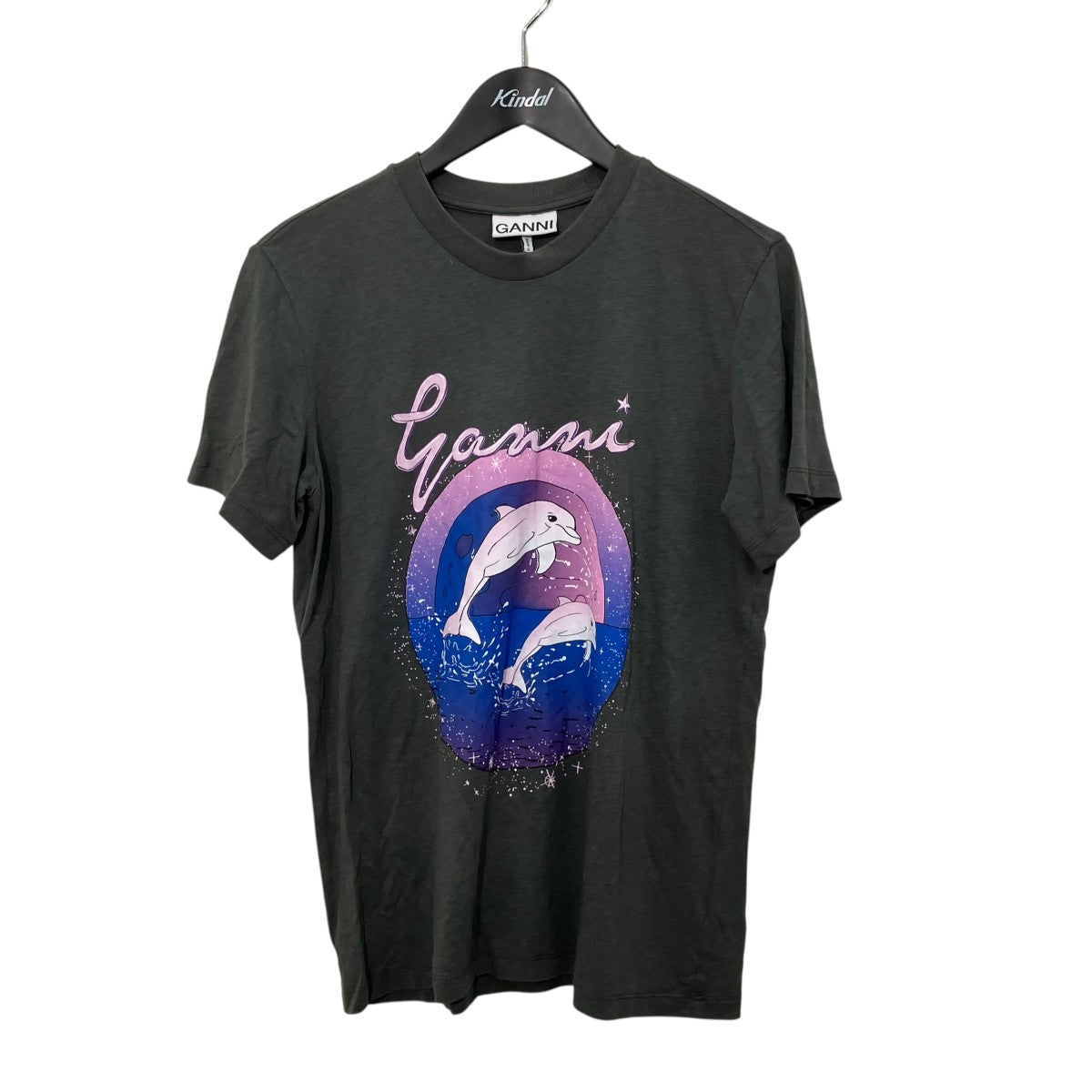 Ganni(ガニー) 半袖Tシャツ3641 3641 グレー サイズ S｜【公式