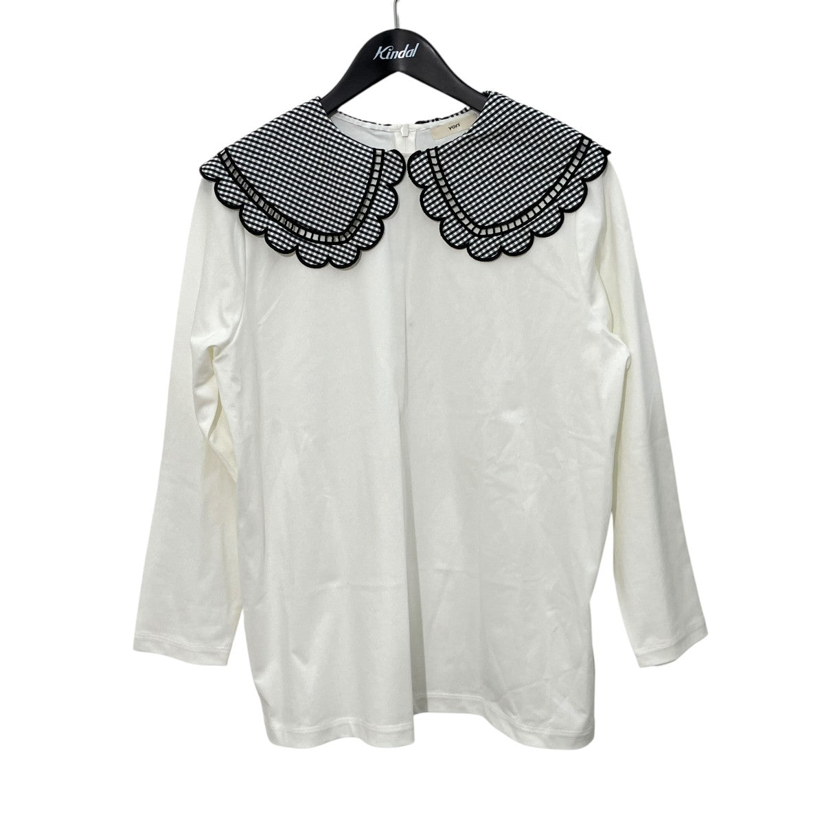 yori(ヨリ) 長袖ブラウスYR1-23159AW YR1-23159AW ホワイト×ブラック