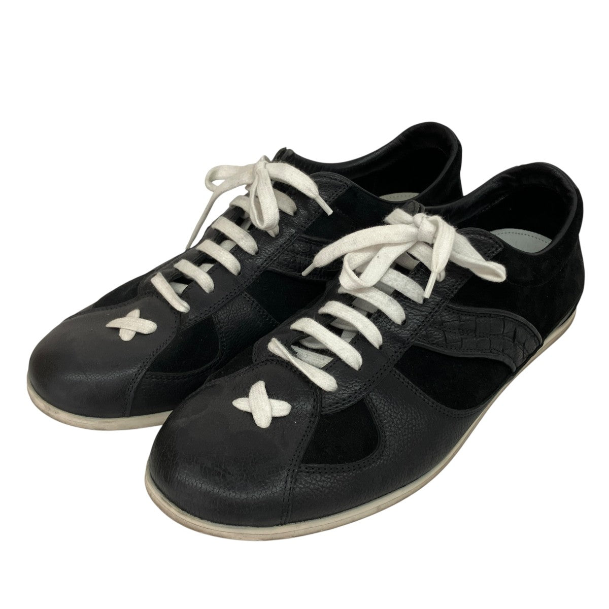 BOTTEGA VENETA レザースニーカー 黒 ボッテガヴェネタ BOTTEGA VENETA(ボッテガヴェネタ) ローカットスニーカー05U032 05U032