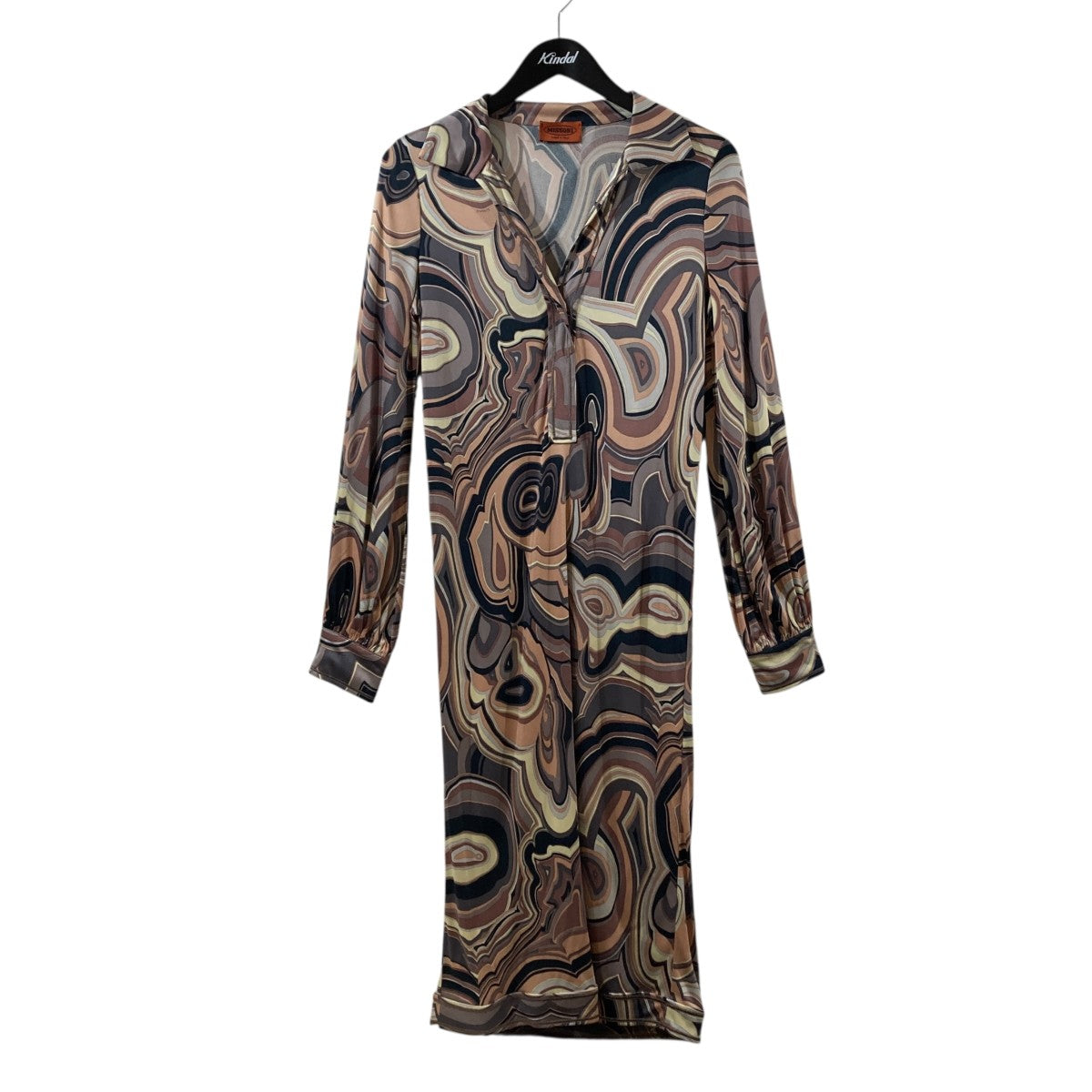 MISSONI(ミッソーニ) ワンピース499994 499994 ブラウン×ベージュ