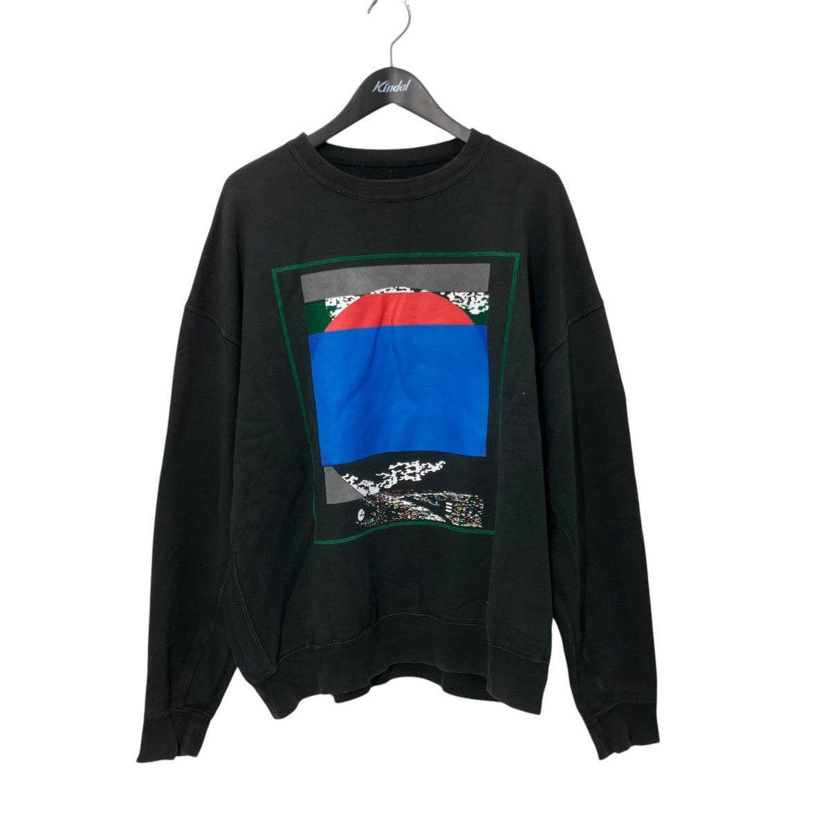 C．E(シーイー) overdye MD xoxoAクルーネックスウェット ブラック