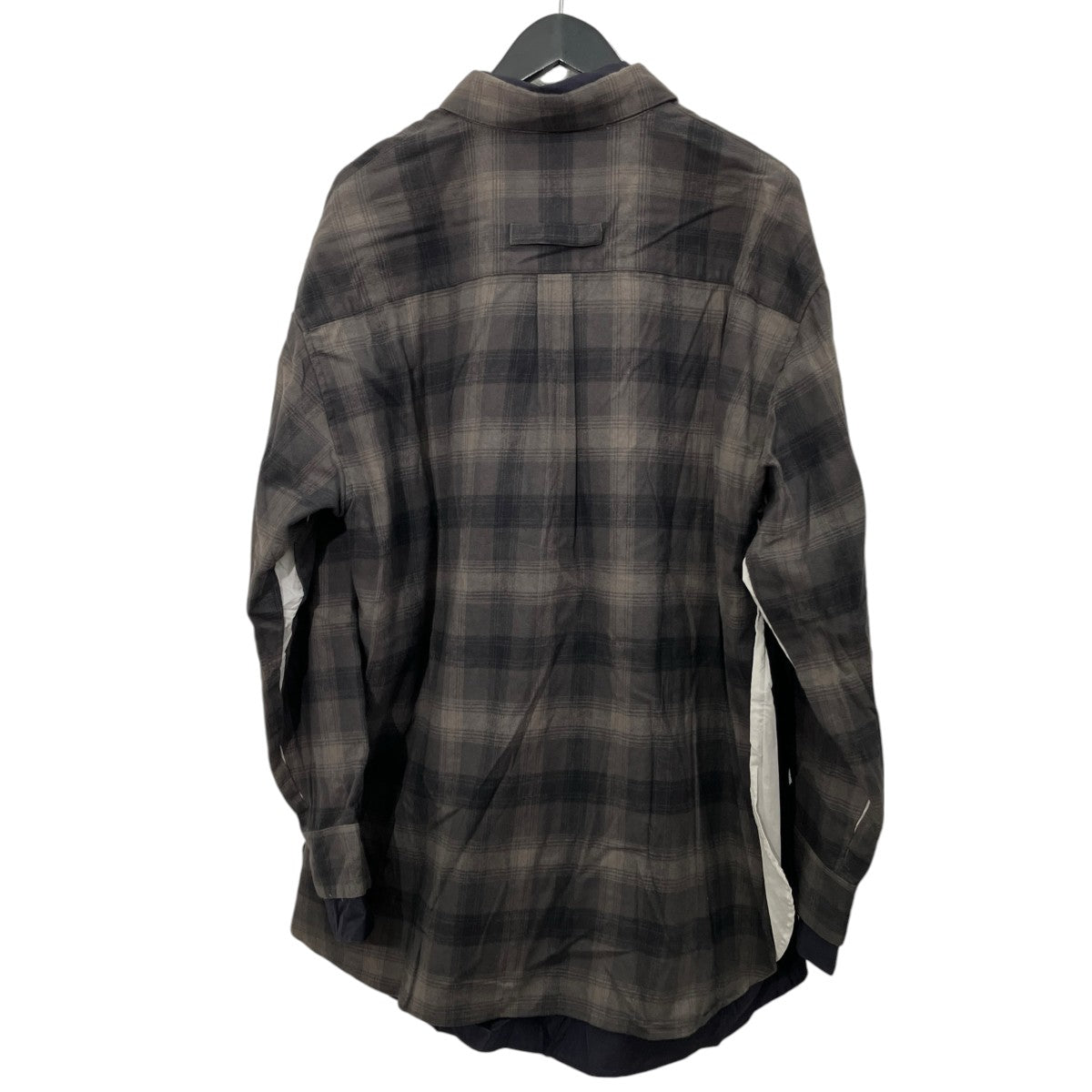 OVERSIZED LAYERED FLANNEL SHIRT長袖シャツST.463