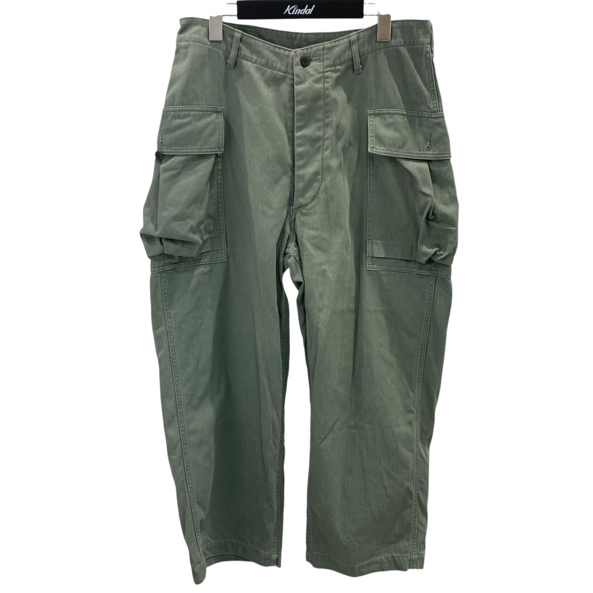 Cotton-HBT 43 Pants FadeSageカーゴパンツbROOTS25S2USD