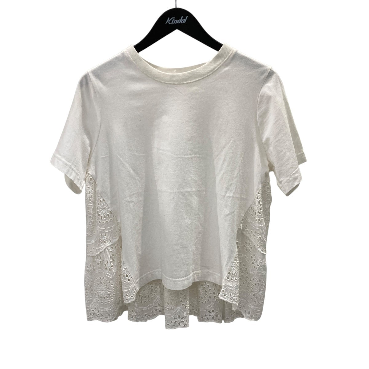 カットワークレース切替カットソーSN258