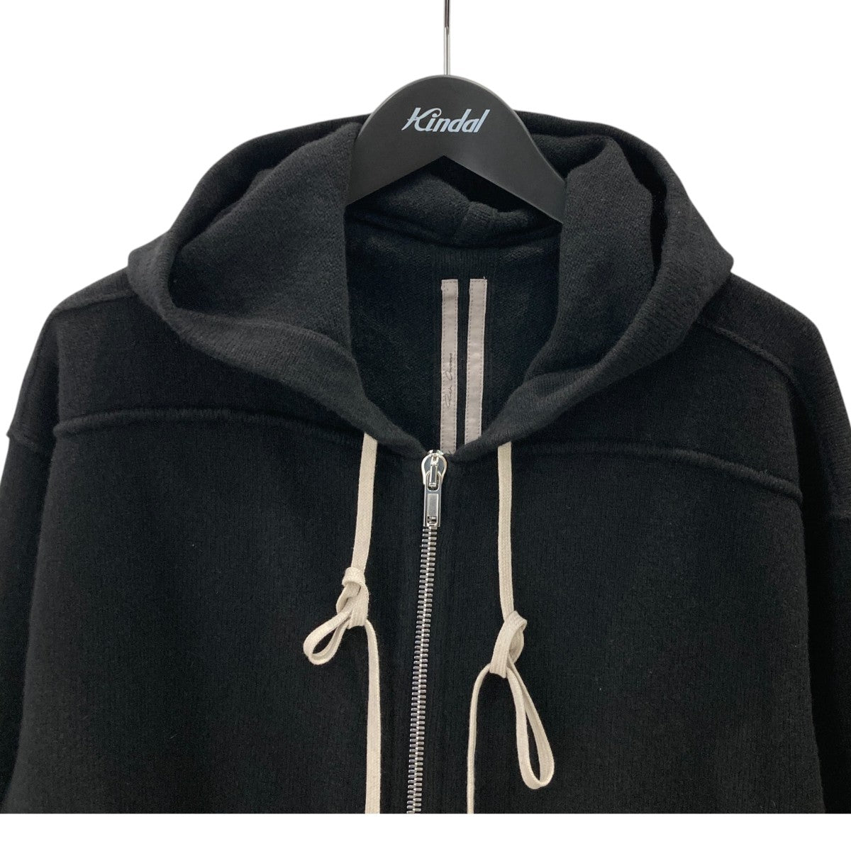 ZIPPED HOODIE カシミヤニットパーカーRU02E1614-WSBR