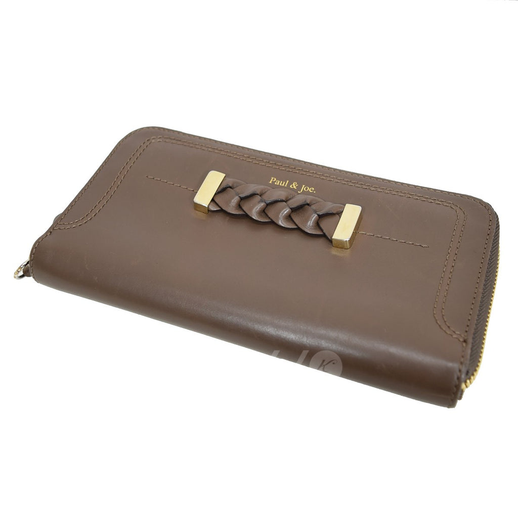 PAUL＆JOE(ポールアンドジョー) ラウンドファスナー長財布 【超特価  