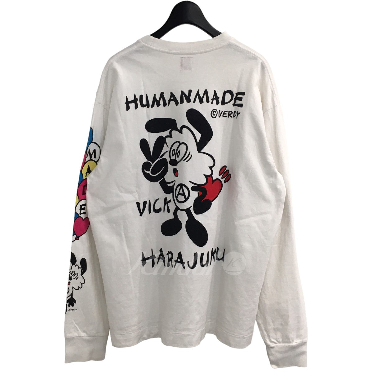 HUMAN MADE VICK LONG T-SHIRT WhiteWHITEホワイトサイズ - clockwork.com.co