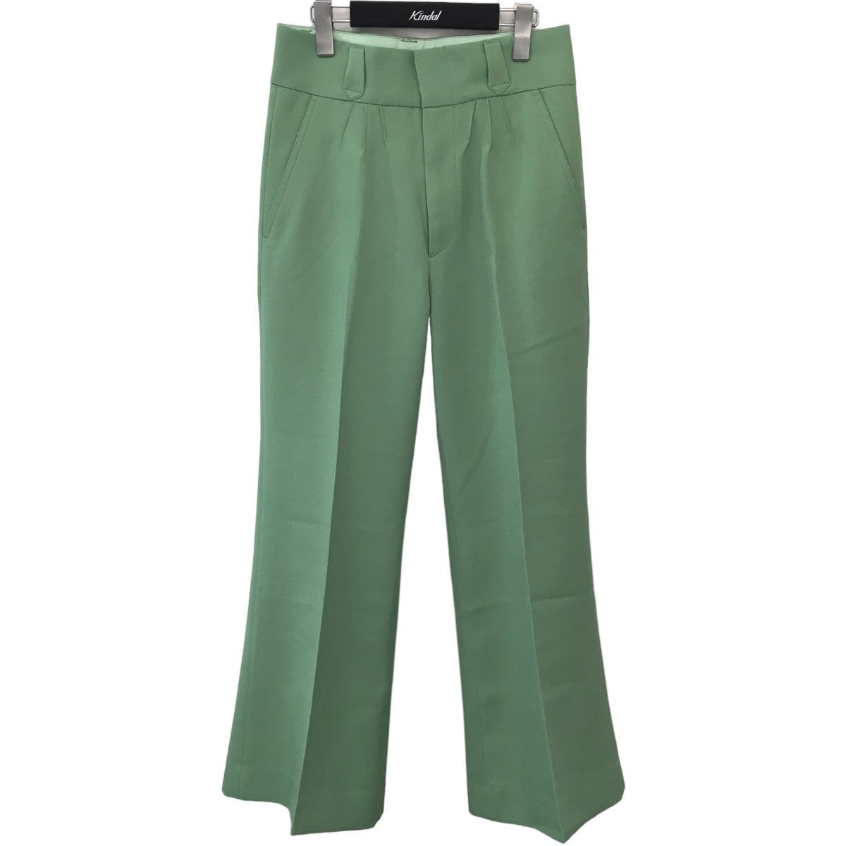 2023SS 「Pintuck mega fleare slacks」フレアスラックス