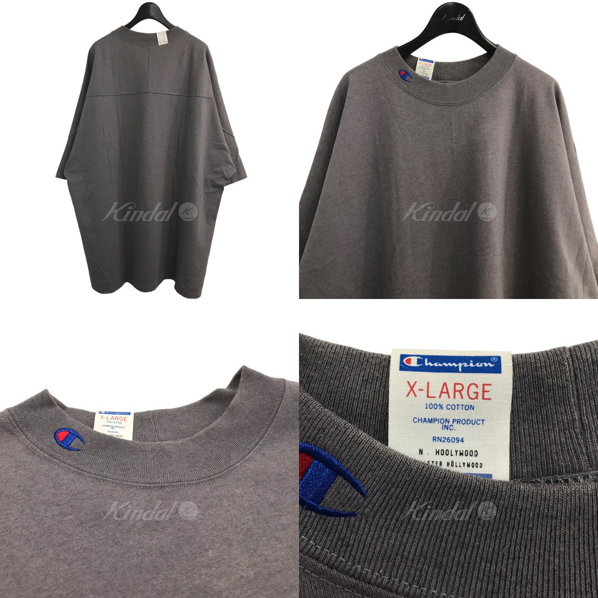 N．HOOLYWOOD × Champion 2023SS ビッグシルエットTシャツ C8 X355 C8 X355 グレー サイズ XL｜【公式】カインドオルオンライン  ブランド古着・中古通販【kindal】