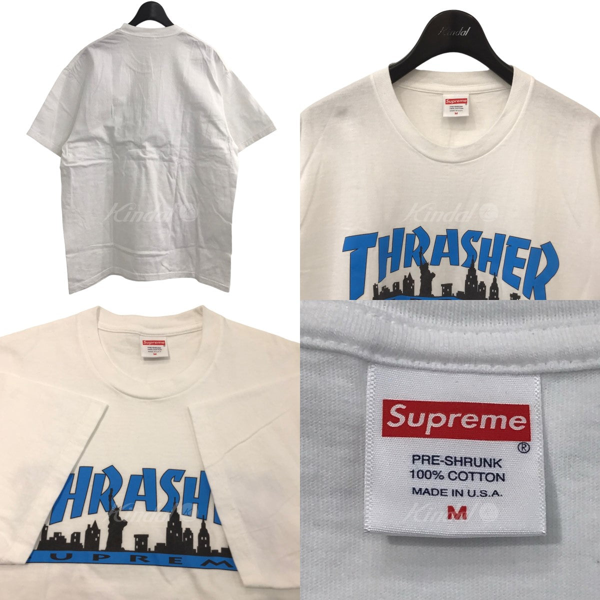 Supreme ×THRASHER｢Thrasher Skyline Tee｣ ロゴプリントTシャツ ホワイト サイズ  M｜【公式】カインドオルオンライン ブランド古着・中古通販【kindal】