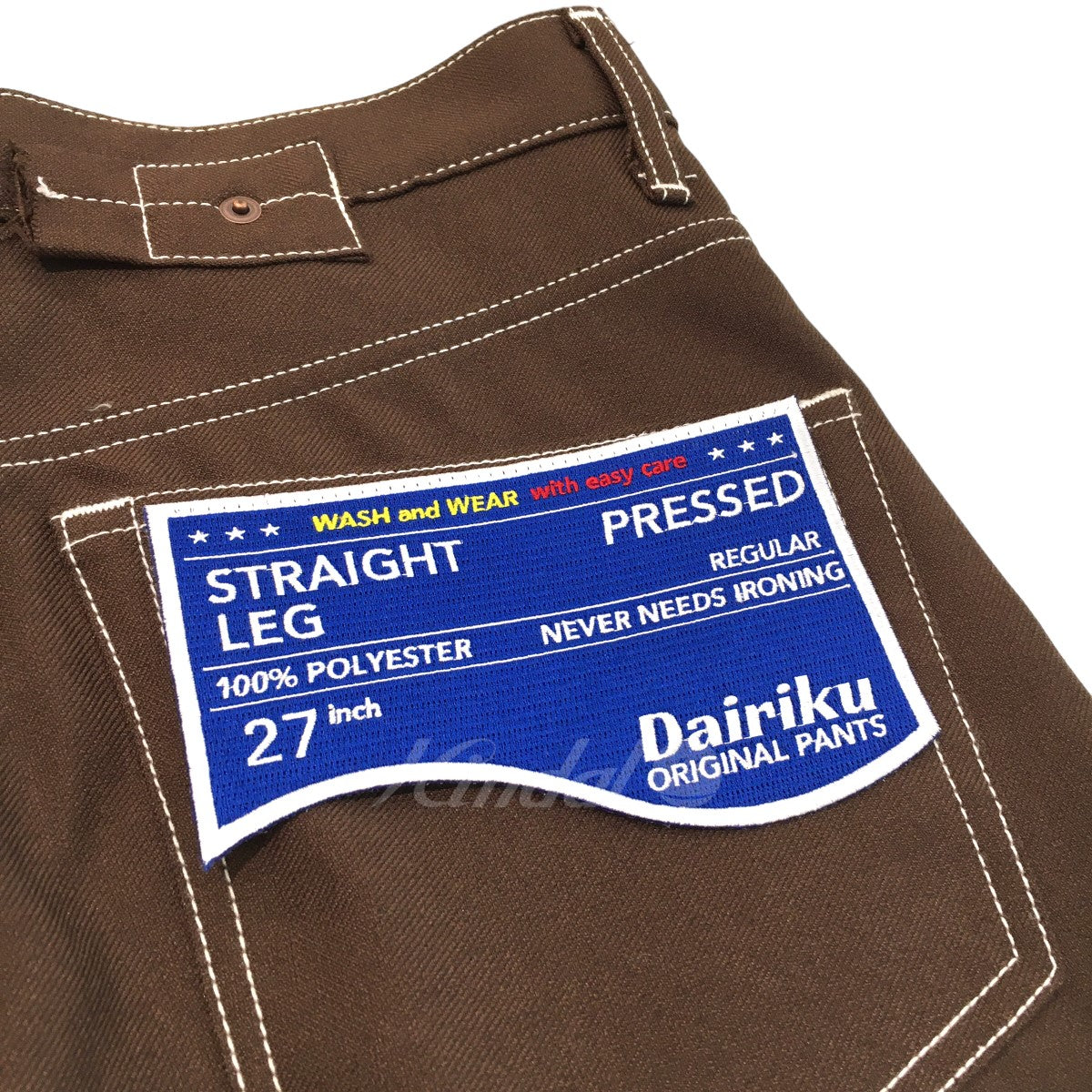 DAIRIKU(ダイリク) 2020SS B-3 「Flasher Pressed Pants」フラッシャープレストパンツ