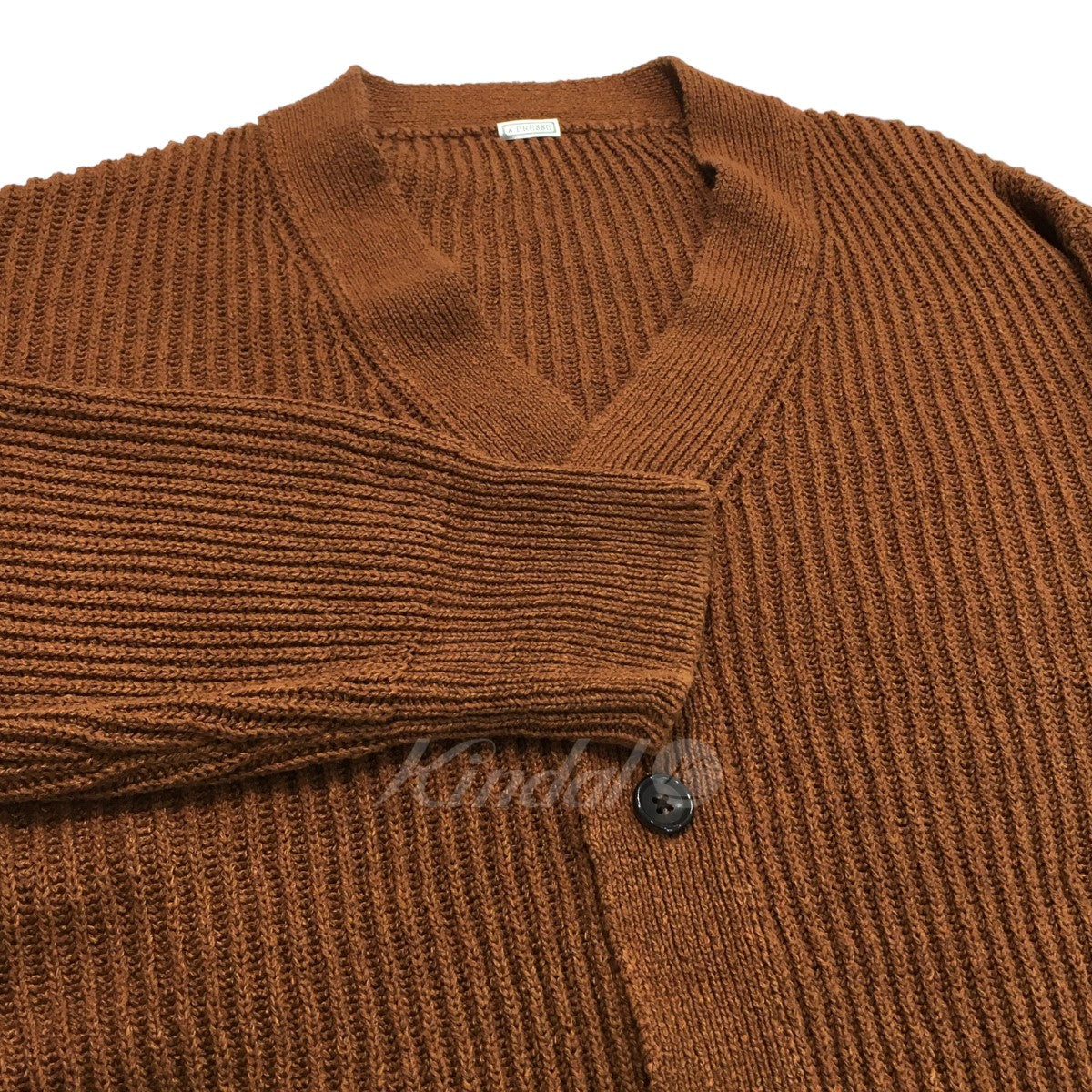 A.PRESSE/アプレッセ Silk linen Cardigan - トップス