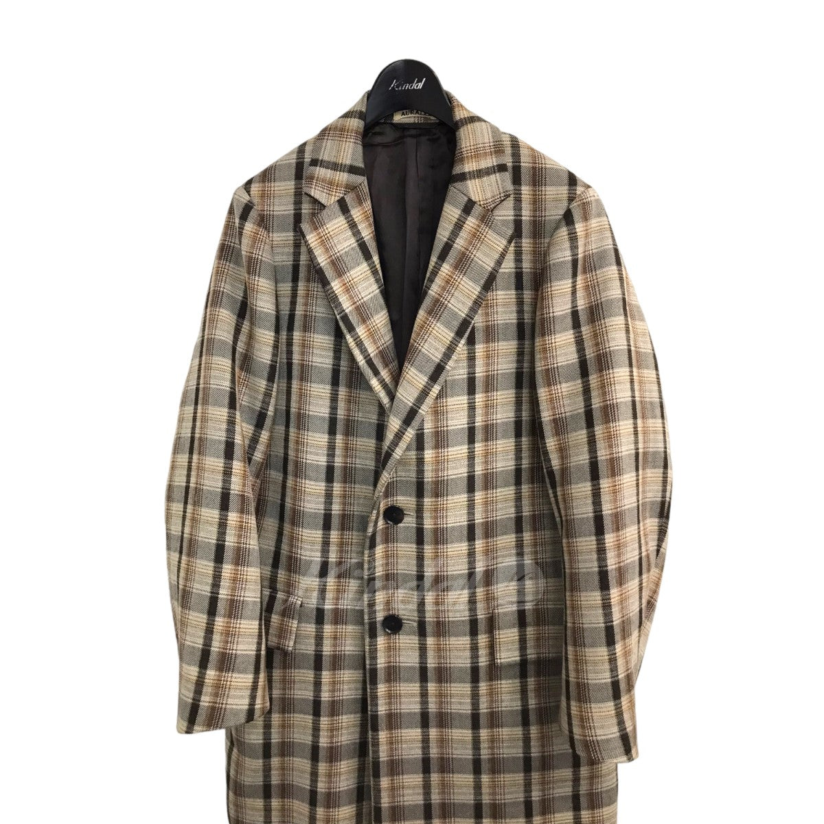 「DOUBLE FACE CHECK CHESTERFIELD COAT」 チェスターコート