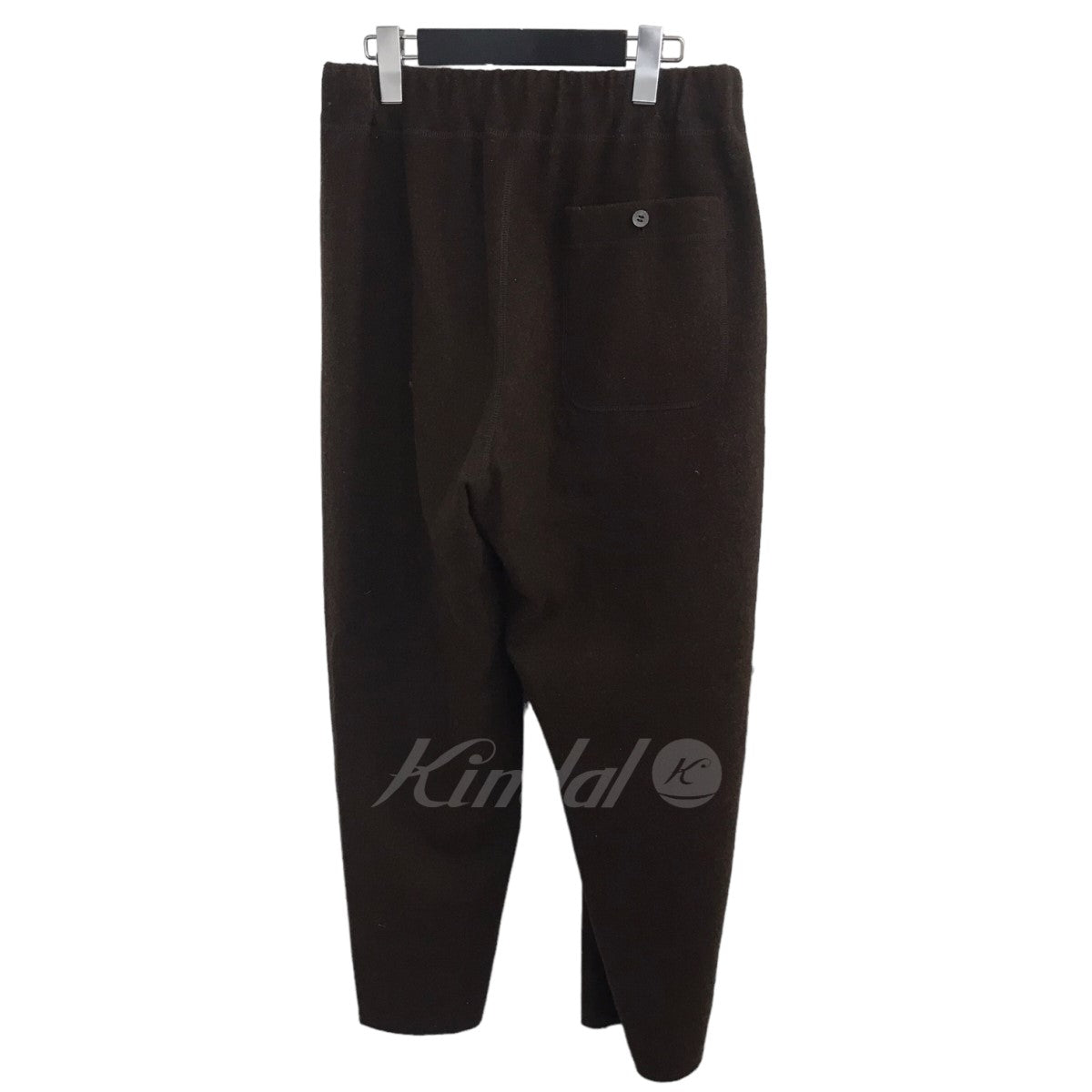 Cale(カル) 21AW 「WOOL FELT EASY PANTS」 ウールイージーパンツ C213U02P01 ブラウン サイズ  4｜【公式】カインドオルオンライン ブランド古着・中古通販【kindal】