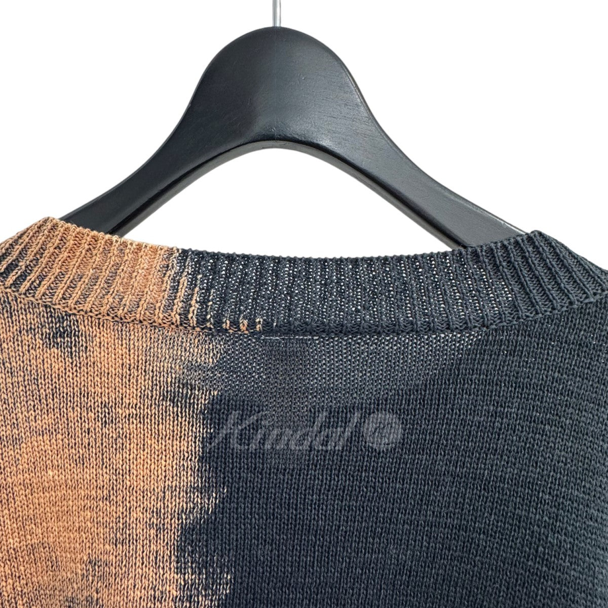 SHINYA KOZUKA(シンヤ コズカ) 22SS 「LEAKED JUMPER」 ブリーチ加工ニット