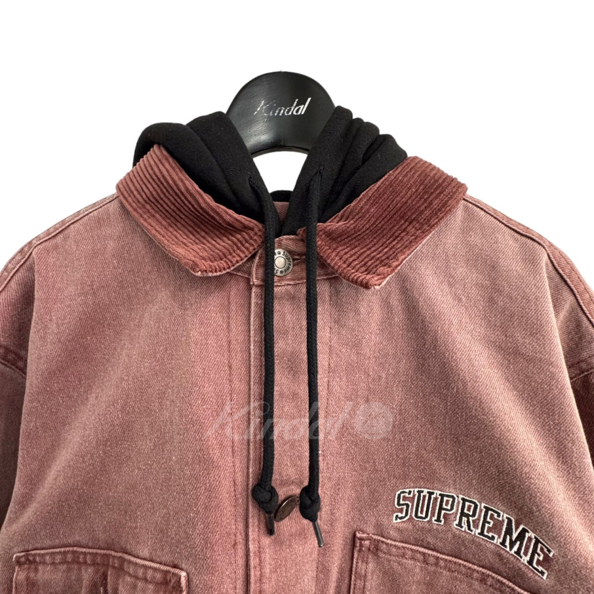 SUPREME(シュプリーム) 17AW「hooded chore coat」 フード付きデニムジャケット