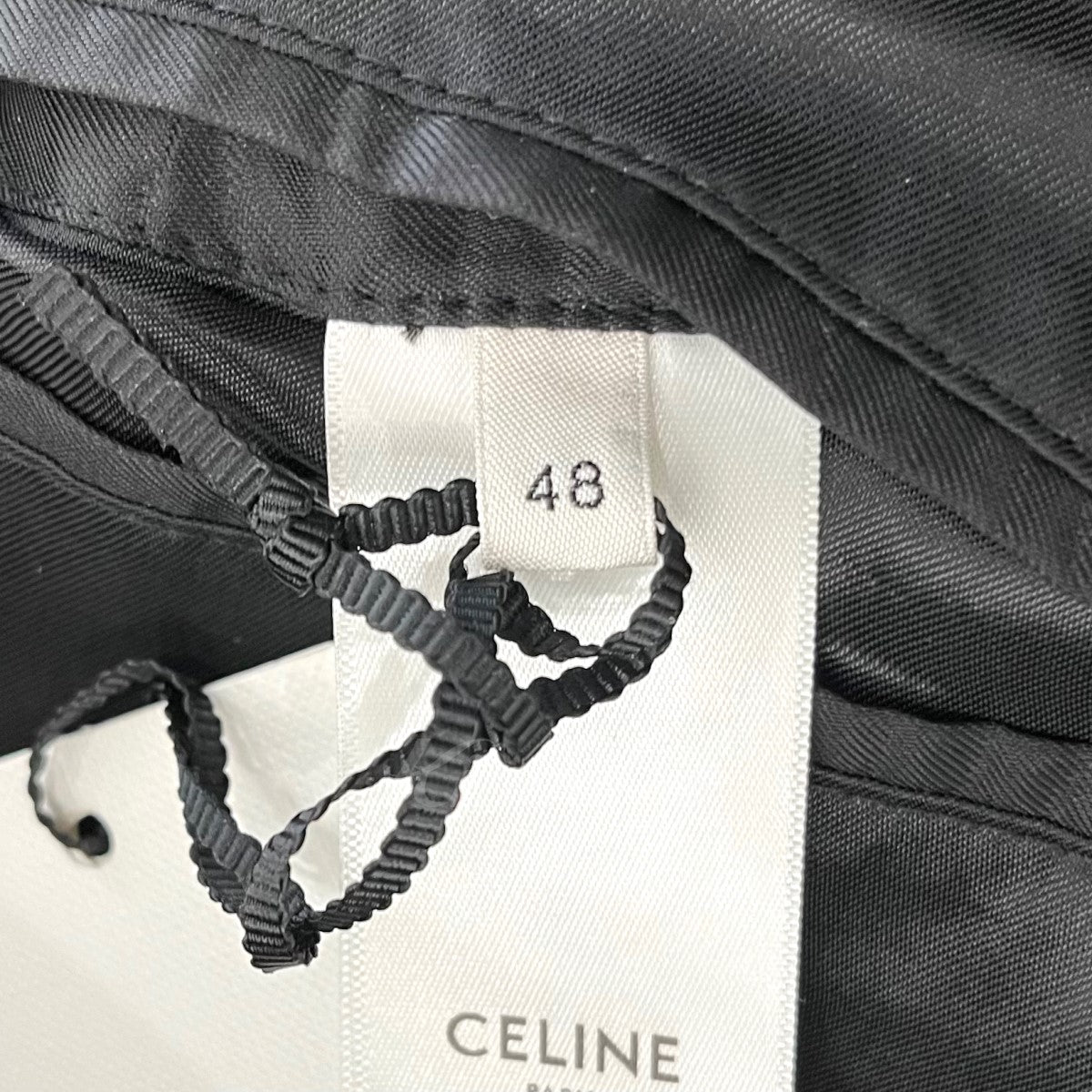 CELINE(セリーヌ) 「Embroidered Varsity Jacket」エンブロイダリーバーシティ―ジャケット 2V47A933C ブラック  サイズ 48｜【公式】カインドオルオンライン ブランド古着・中古通販【kindal】