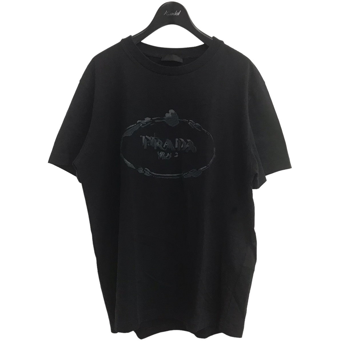 PRADA(プラダ) ロゴ刺繍Tシャツ ブラック サイズ 13｜【公式】カインド ...