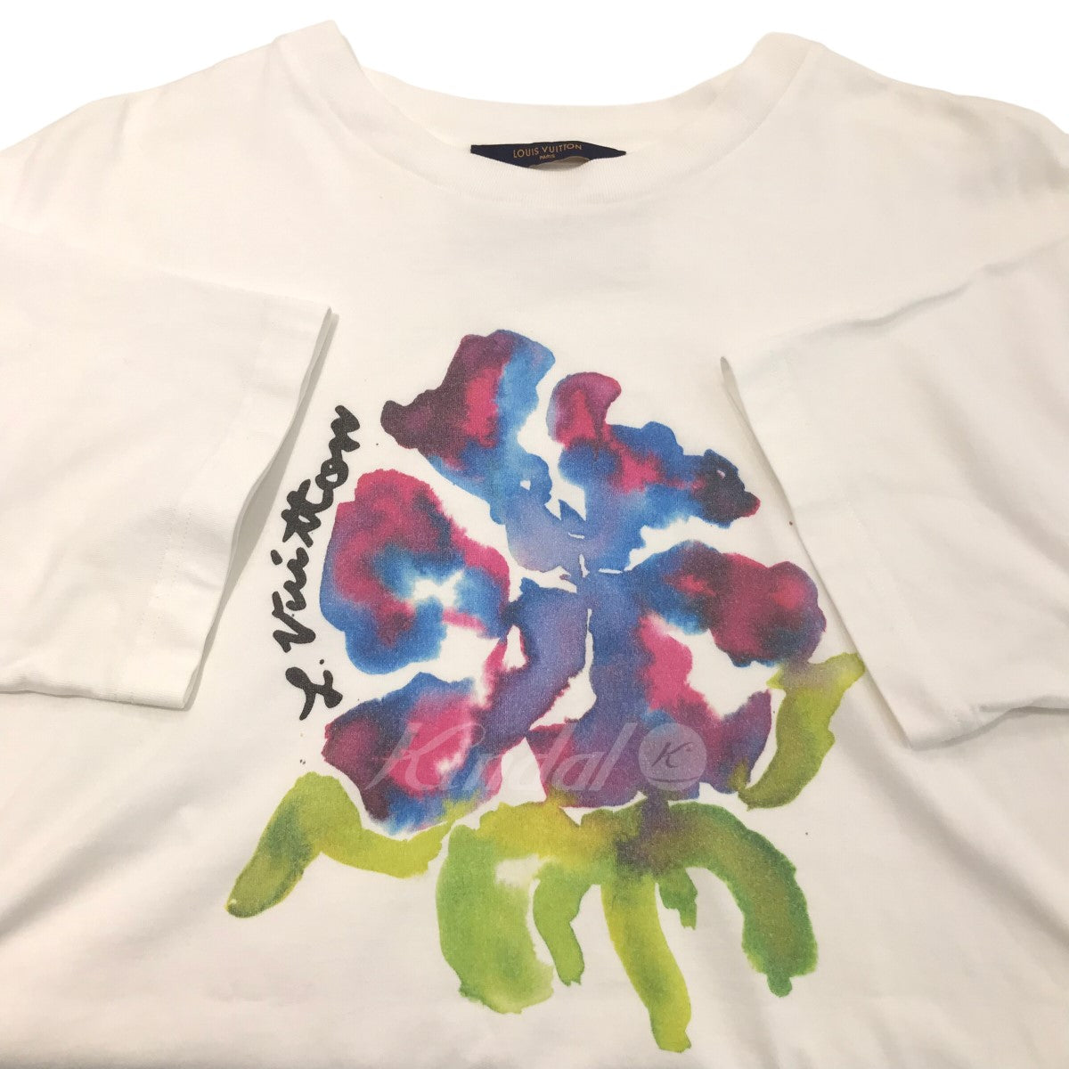 LOUIS VUITTON(ルイヴィトン) 22SS フラワーペインティングプリントTシャツ RM221M I04 HMY10W