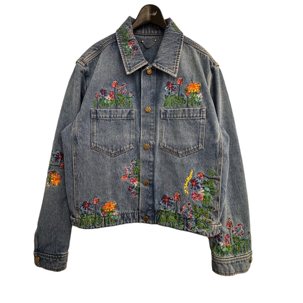 LOUIS VUITTON(ルイヴィトン) 22SS エンブロイダリーフラワーデニムジャケット RM221M JX1 HMA18W インディゴ サイズ  50｜【公式】カインドオルオンライン ブランド古着・中古通販【kindal】