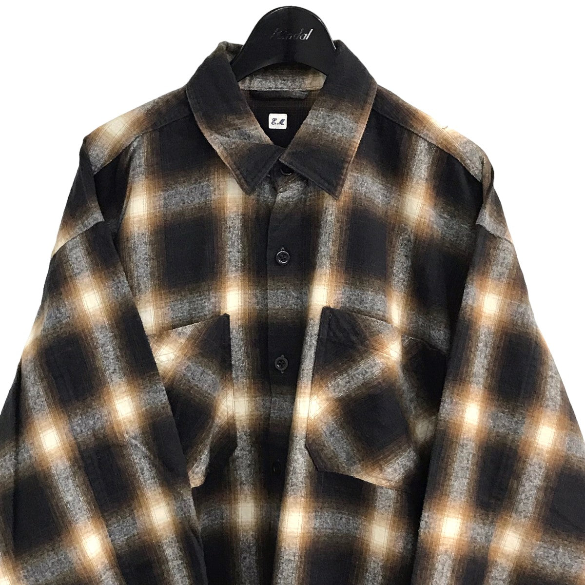 Ets MATERIAUX(イーティーエス マテリオ) 「ETS．Ombre check flannel shirt」オンブレフランネルシャツ22  050 300 2601 3 0