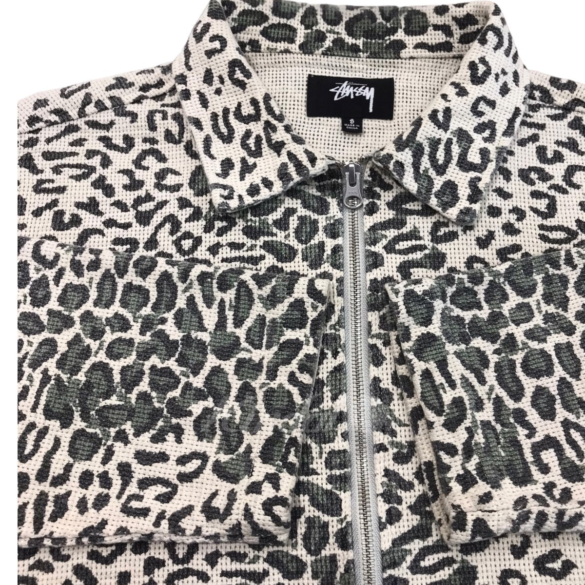 Stussy(ステューシー) ｢Leopard Mesh Zip Jacket｣ レオパードジップアップジャケット