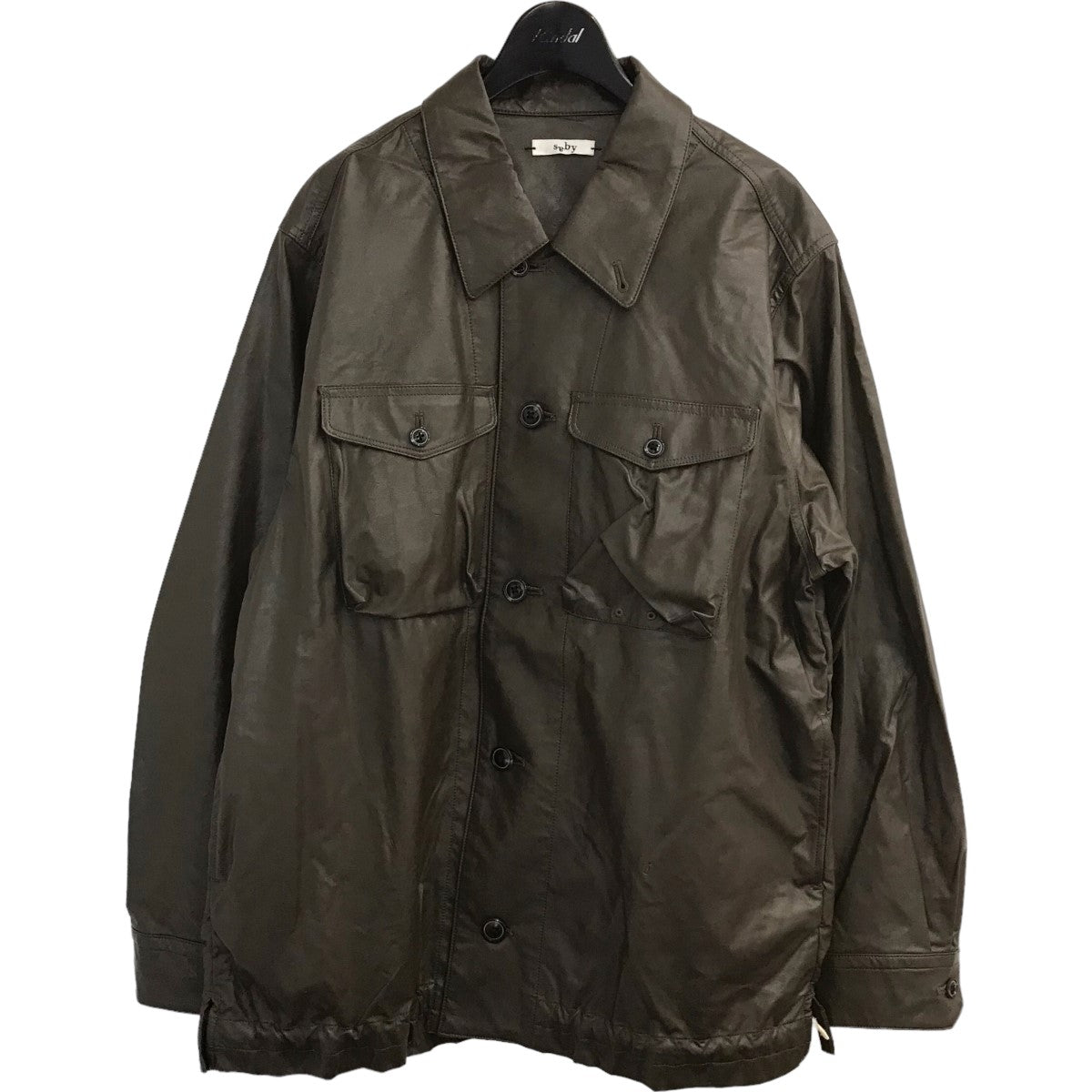 saby(サバイ) 「MIL SHT - Wet Synthetic Leather -」シンセティックレザージャケット21A 031210 21A  031210 ブラウン サイズ 2(M)｜【公式】カインドオルオンライン ブランド古着・中古通販【kindal】