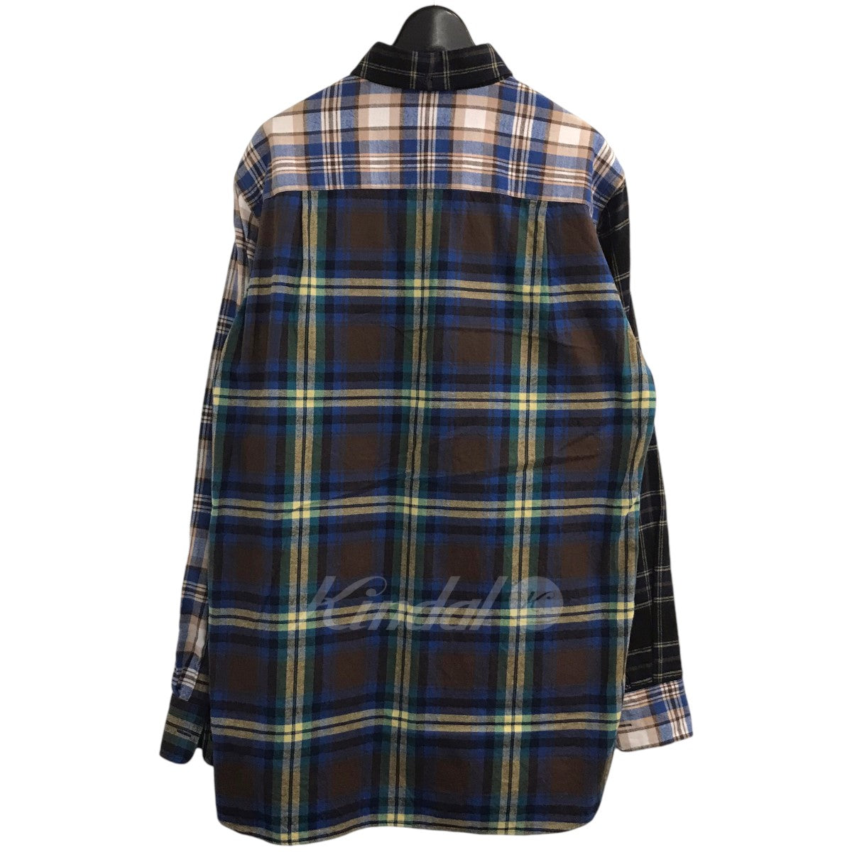 LOEWE(ロエベ) ｢Eln Patchwork Check Overshirt｣チェックシャツ H2299920SU