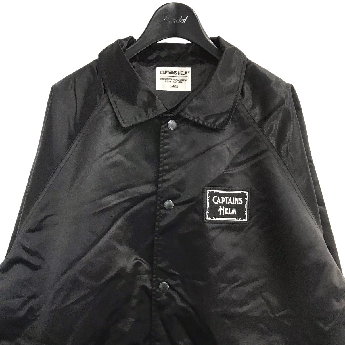 CAPTAINS HELM(キャプテンズヘルム) 「LOGO COACH JACKET」 コーチジャケット ブラック サイズ  Ｌ｜【公式】カインドオルオンライン ブランド古着・中古通販【kindal】