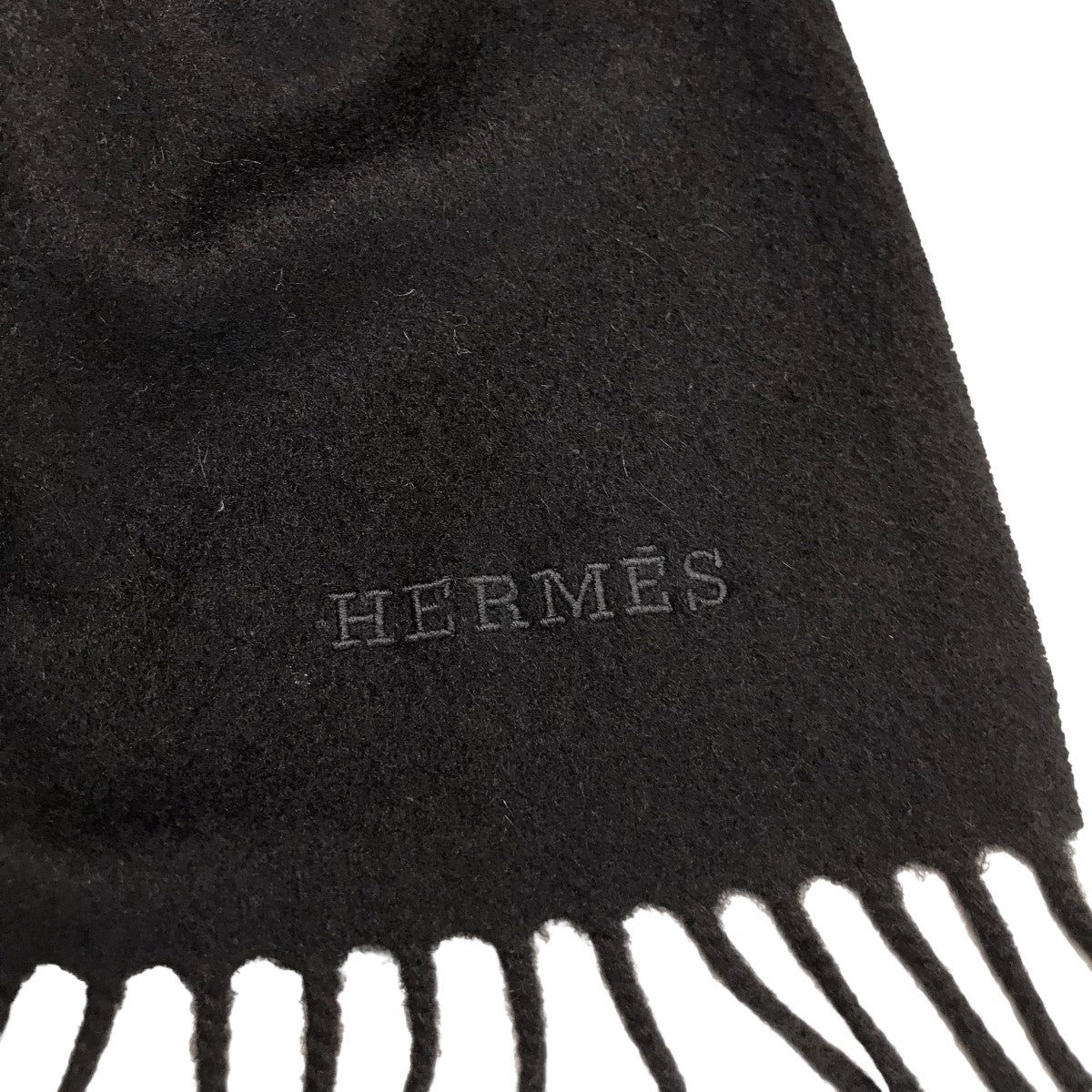 HERMES(エルメス) 大判カシミヤストール ブラック サイズ -｜【公式】カインドオルオンライン ブランド古着・中古通販【kindal】