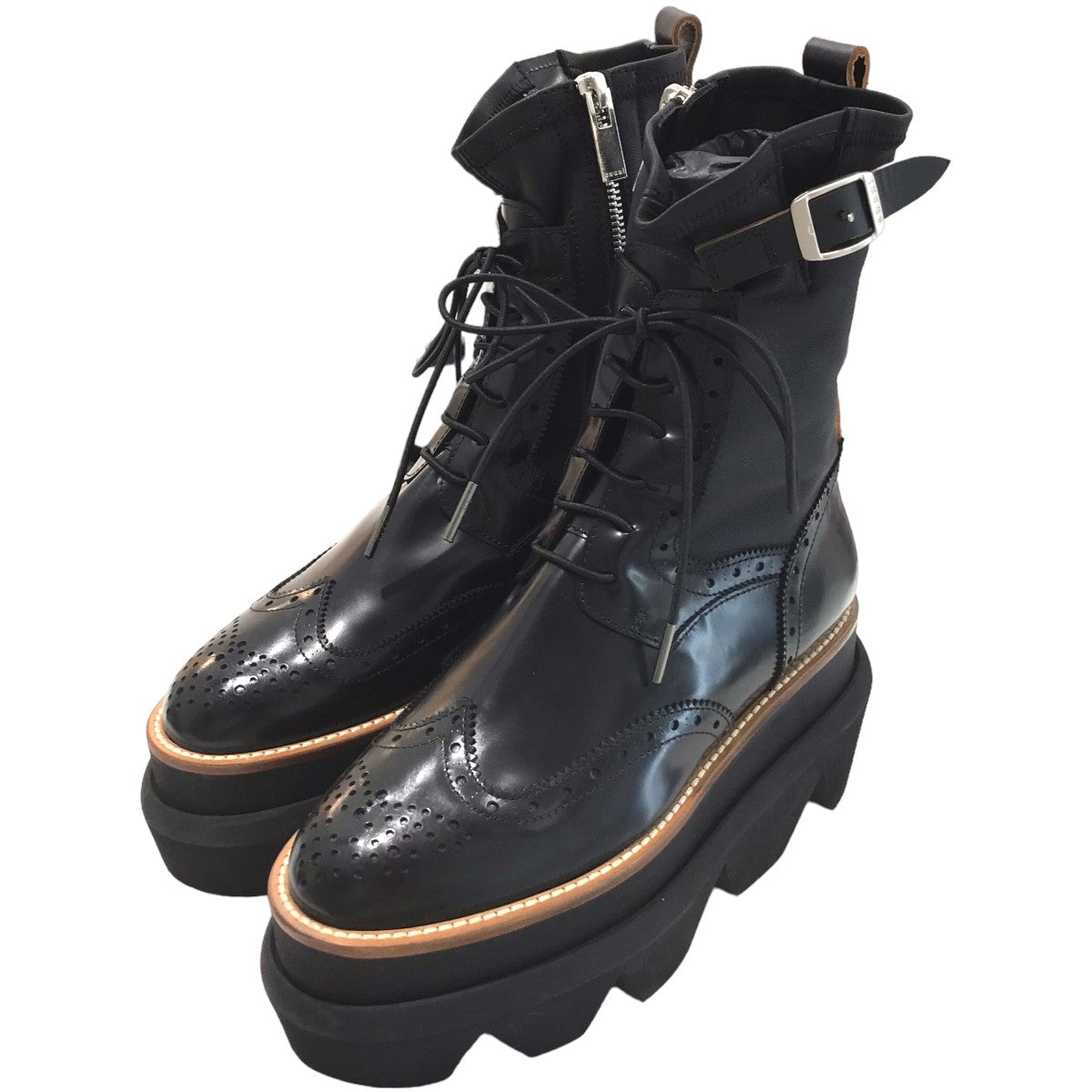 sacai(サカイ) 「Wingtip Engineer Sock Boots」