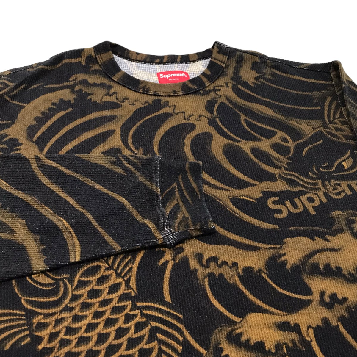 Supreme(シュプリーム) 2022SS「Waves L S Top」総柄ロングスリーブTシャツ