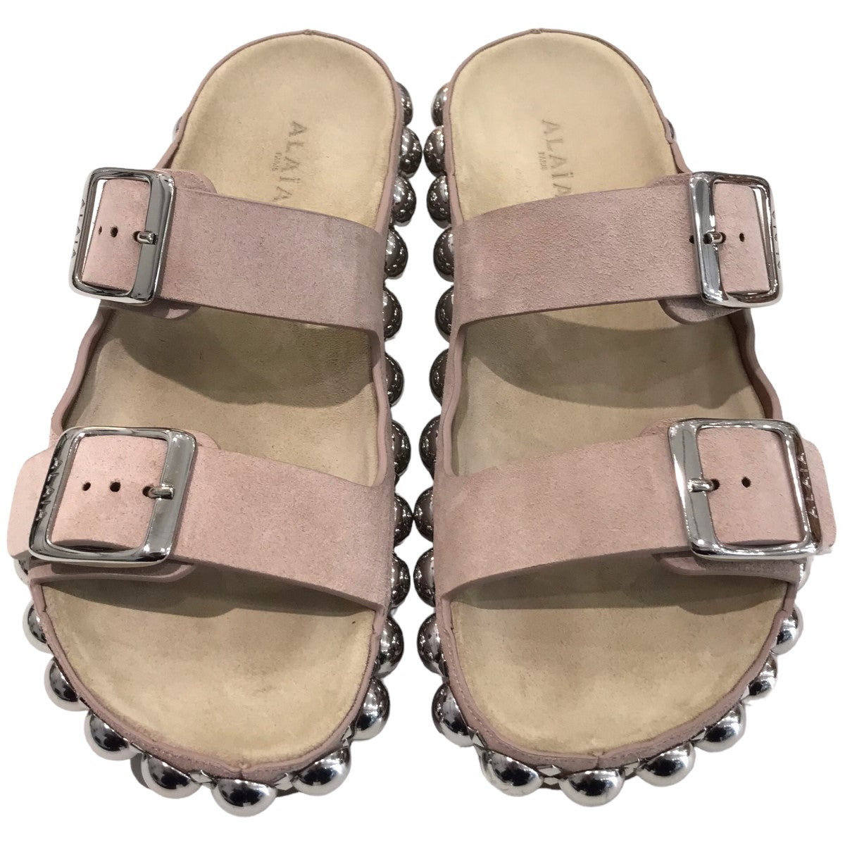 ALAIA(アライア) 「BOMBE PLATFORM」 スウェードストラップサンダル 