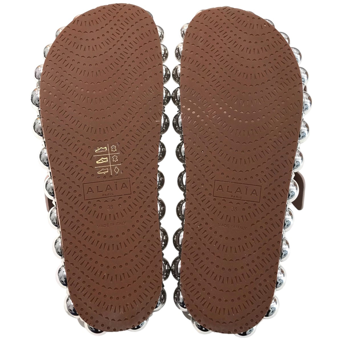 ALAIA(アライア) 「BOMBE PLATFORM」 スウェードストラップ