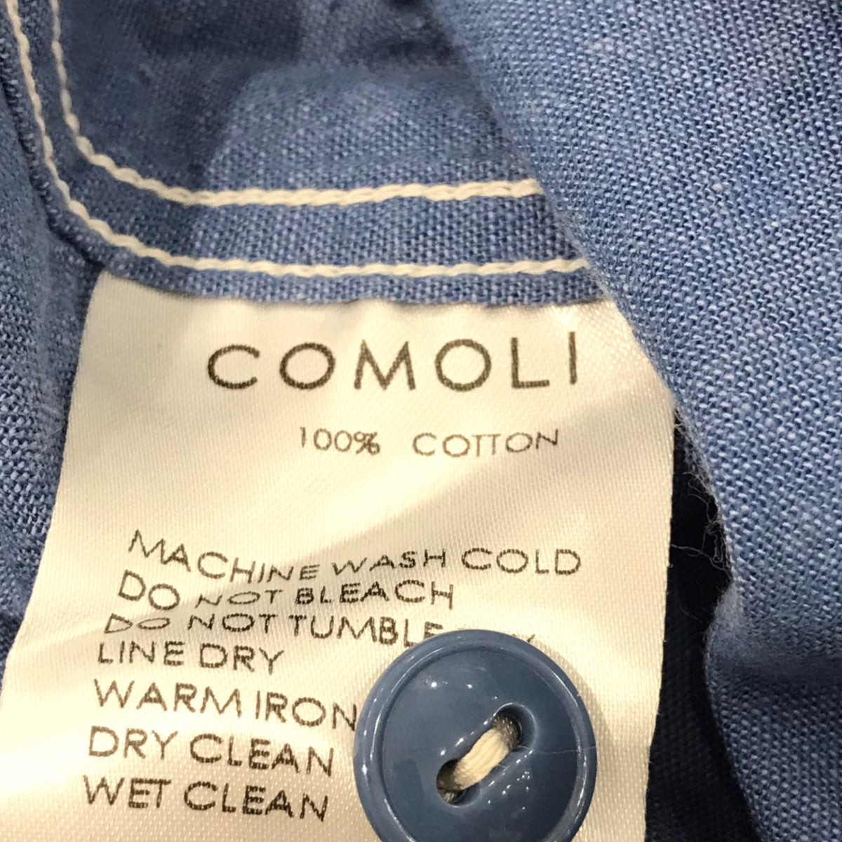 COMOLI(コモリ) ベタシャンCPOシャツT01 02011 T01 02011 サックスブルー サイズ 16｜【公式】カインドオルオンライン  ブランド古着・中古通販【kindal】