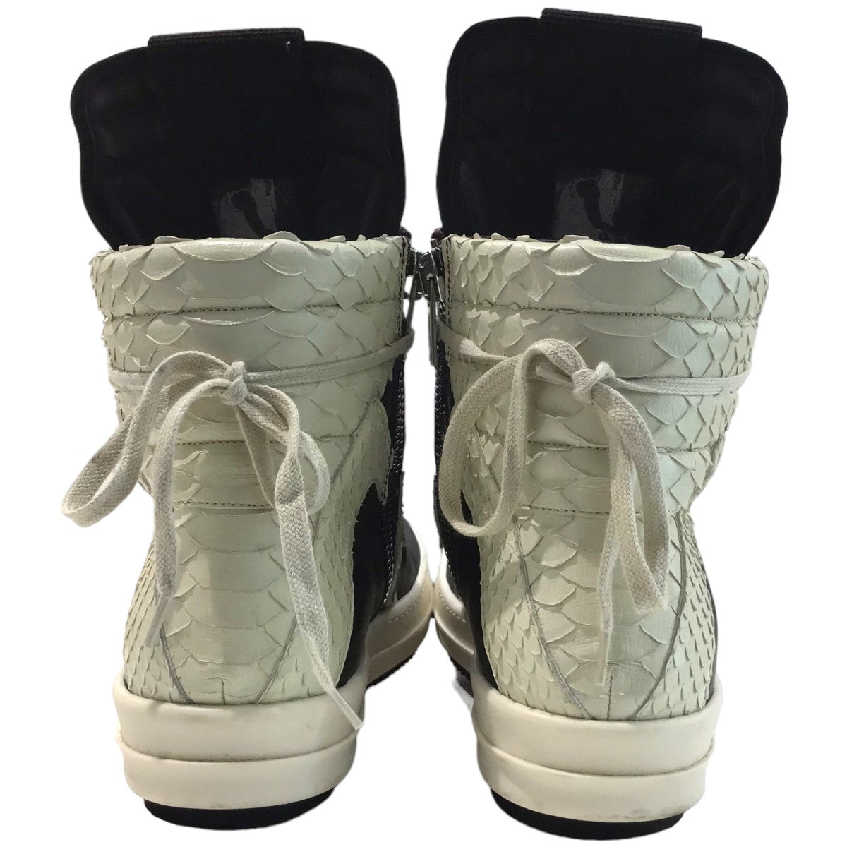 RICK OWENS(リックオウエンス) 「GEOBASKET ジオバスケット」パイソン切替ハイカットスニーカーRU01C4894LPOLRY