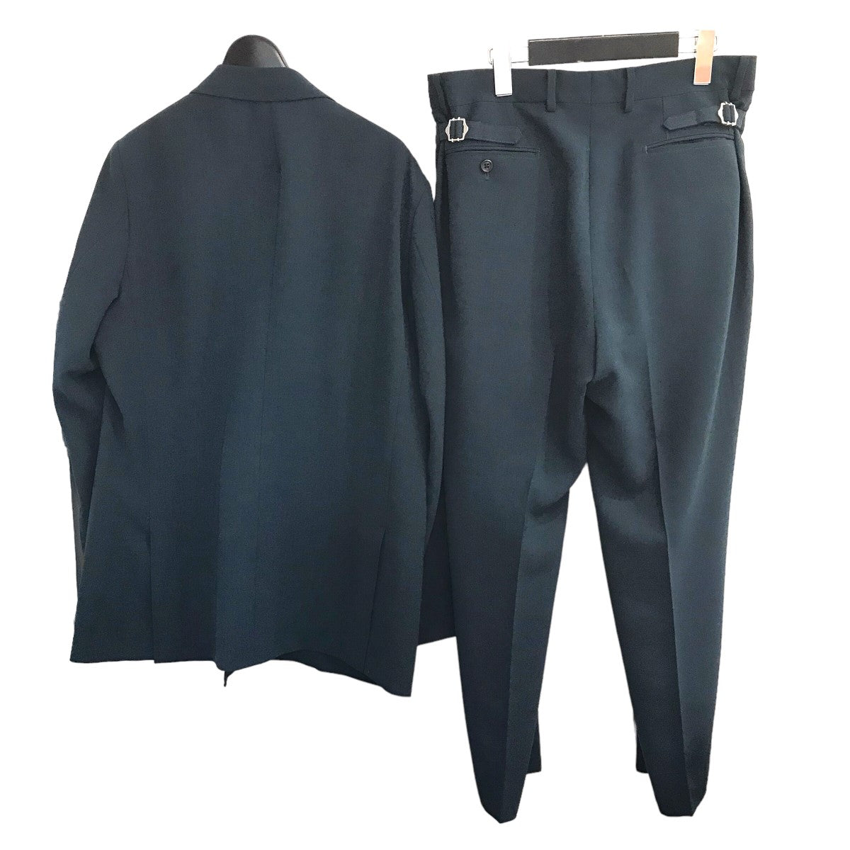 RAINMAKER(レインメーカー) 2023SS「DOUBLE BREASTED JACKET 2-PLEATED TROUSERS 」ダブルブレスド セットアップスーツRM231 031/RM231 046 RM231 031/RM231 046 ダークグリーン サイズ  4/4｜【公式】カインドオルオンライン ブランド古着・中古通販【kindal】