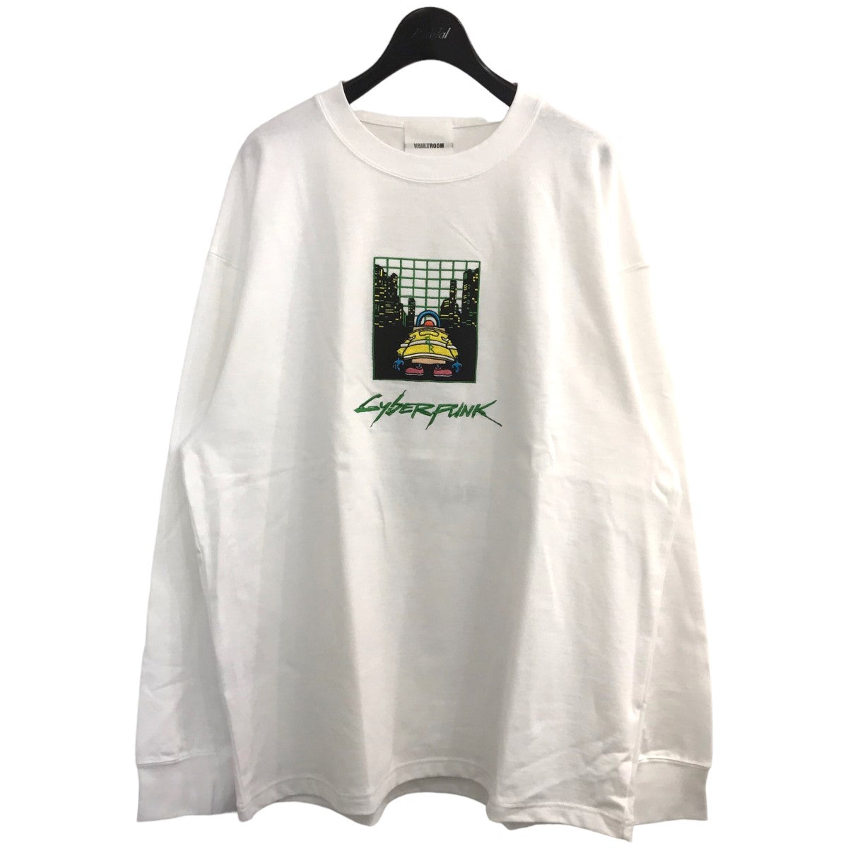 vaultroom(ボルトルーム) 「CYBERPUNK BIG L S TEE」サイバーパンク刺繍ロングスリーブTシャツ ホワイト サイズ  M｜【公式】カインドオルオンライン ブランド古着・中古通販【kindal】