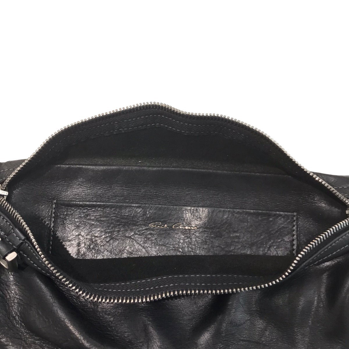 リックオウエンスのGEO BUMBAG レザーバムバックです。 RICK OWENS バッグ 古着・中古アイテム