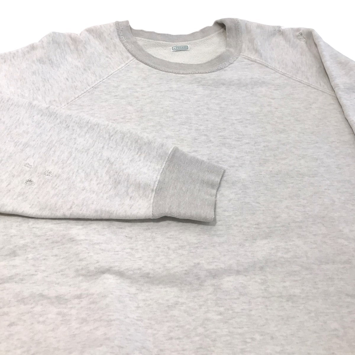 A．PRESSE(アプレッセ) 2022SS「Vintage Washed Sweat Shirt」ヴィンテージ加工スウェット22SAP 05 02M