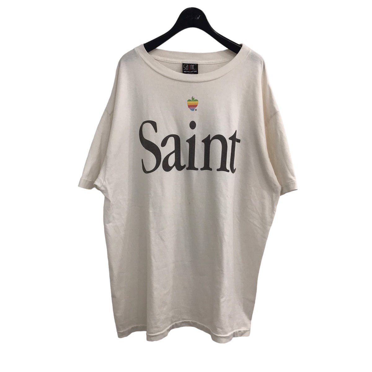 SAINT MICHAEL(セントマイケル) SS TEE HEART SAINTヴィンテージ加工アップルプリントTシャツ ホワイト サイズ  XL｜【公式】カインドオルオンライン ブランド古着・中古通販【kindal】