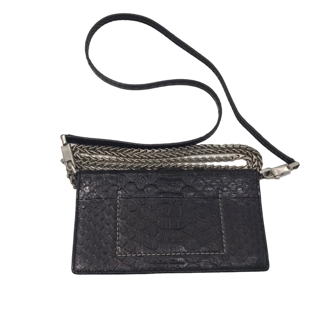 RICK OWENS(リックオウエンス) パイソンチェーンショルダーバッグ  